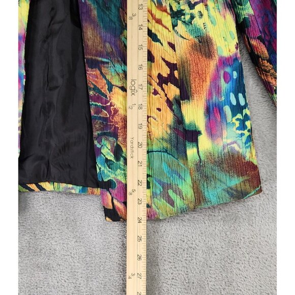 Joni B. Jacket Womens Medium Multicolored Open Front Long Sleeve Vintage Blazer - Picture 6 of 12